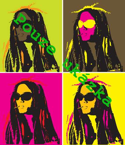 Portrét podle fotografie - PopArt - Andy Warhol 2x2, 35x35